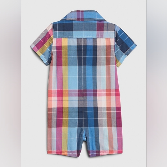 Baby Brannan Bear Plaid Shorty One-Piece - Picture 2 of 7